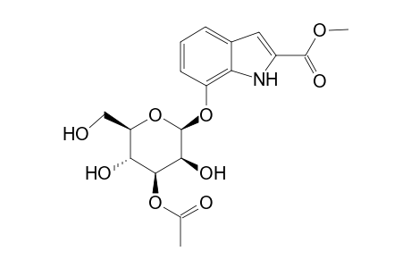 Methyl 7-[(3-O-Acetyl-.beta.-D-mannopyranosyl)oxy]-1H-indole-2-carboxylate