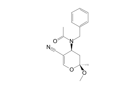 CIS-(2RS,4RS)-4-(N-ACETYL-N-BENZYLAMINO)-3,4-DIHYDRO-2-METHOXY-2-METHYL-2H-PYRAN-5-CARBONITRILE