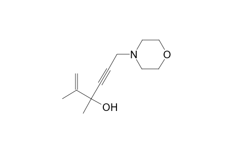 2,3-dimethyl-6-(4-morpholinyl)-1-hexen-4-yn-3-ol