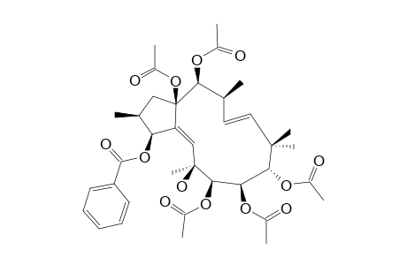 (2S,3S,6S,7R,8R,9S,13S,14S,15R)-7,8,9,14,15-PENTAACETOXY-3-BENZOYLOXY-6-HYDROXY-14-OXOJATROPHA-4E,11E-DIENE