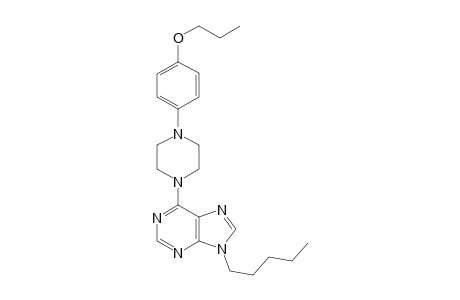 9-pentyl-6-(4-(4-propoxyphenyl)piperazin-1-yl)-9H-purine