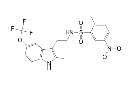 2-Methyl-N-[2-[2-methyl-5-(trifluoromethyloxy)-1H-indol-3-yl]ethyl]-5-nitro-benzenesulfonamide