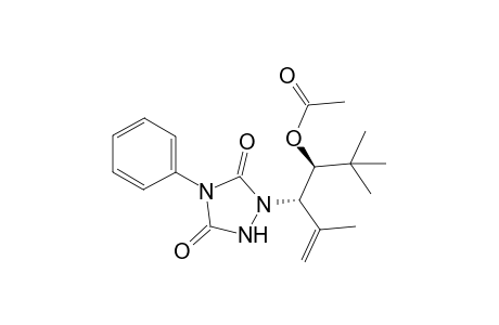 (3S*,4S*)-4-Acetoxy-2,5,5-trimethyl-3-(4'-phenyl-1',2',4'-triazolidine-3',5'-dion-1'-yl)-1-hexene