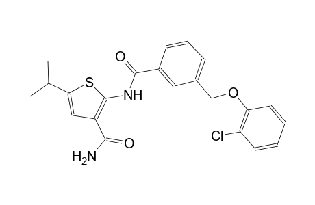 2-({3-[(2-chlorophenoxy)methyl]benzoyl}amino)-5-isopropyl-3-thiophenecarboxamide