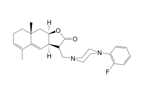 (3aR,8aR,9aR)-3-[[4-(2-fluorophenyl)-1-piperazinyl]methyl]-5,8a-dimethyl-3,3a,7,8,9,9a-hexahydrobenzo[f]benzofuran-2-one