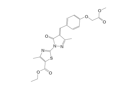 5-thiazolecarboxylic acid, 2-[(4E)-4,5-dihydro-4-[[4-(2-methoxy-2-oxoethoxy)phenyl]methylene]-3-methyl-5-oxo-1H-pyrazol-1-yl]-4-methyl-, ethyl ester