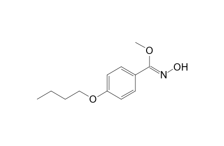 (1Z)-4-butoxy-N-hydroxy-benzenecarboximidic acid methyl ester