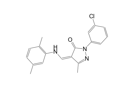 3H-pyrazol-3-one, 2-(3-chlorophenyl)-4-[[(2,5-dimethylphenyl)amino]methylene]-2,4-dihydro-5-methyl-, (4Z)-