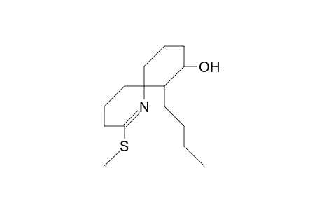 Rel-(6S,7S,8S)-7-butyl-8-hydroxy-2-methylthio-1-aza-spiro(5.5)undec-1-ene