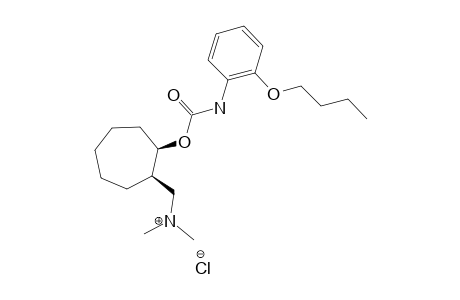 (+/-)-(CIS)-N,N-DIMETHYL-2-(2-BUTOXY-PHENYL-CARBAMOYLOXY)-CYCLOHEPTHYL-METHYLAMMONIUM-CHLORIDE