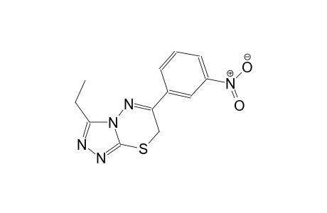7H-[1,2,4]triazolo[3,4-b][1,3,4]thiadiazine, 3-ethyl-6-(3-nitrophenyl)-