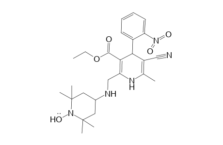 4-[5-Cyano-3-ethoxycarbonyl-1,4-dihydro-6-methyl-4-(2-nitrophenyl)-2-pyridylmethylamino]-2,2,6,6-tetramethylpiperidin-1-yloxy radical