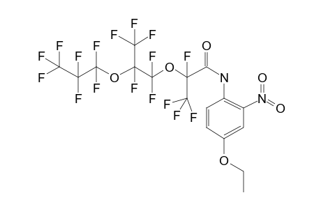 N-(4-Ethoxy-2-nitrophenyl)-2,3,3,3-tetrafluoro- 2-(1,1,2,3,3,3-hexafluoro-2-heptafluoropropyloxypropoxy) propionamide