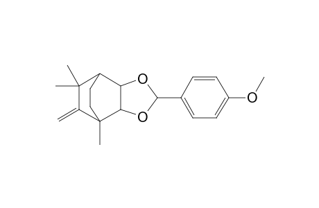 Hexahydro-2-(p-methoxyphenyl)-4,6,6-trimethyl-5-methylene-4,7-ethano-1,3-benzodioxole