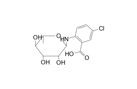 5-Chloro-2-(3,4,5-trihydroxy-6-methyl-tetrahydro-pyran-2-ylamino)-benzoic acid