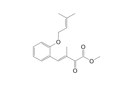 (E)-2-keto-3-methyl-4-[2-(3-methylbut-2-enoxy)phenyl]but-3-enoic acid methyl ester