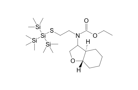 (1S,6R)-7-{N-(Ethoxycarbonyl)-N-[2-tris(trimethylsilyl)silylthioethyl]amino}-9-oxabicyclo[4.3.0]nonane