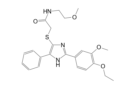 acetamide, 2-[[2-(4-ethoxy-3-methoxyphenyl)-5-phenyl-1H-imidazol-4-yl]thio]-N-(2-methoxyethyl)-