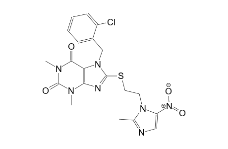 7-(2-Chlorobenzyl)-1,3-dimethyl-8-[2-(2-methyl-5-nitro-imidazol-1-yl)ethylthio]xanthine