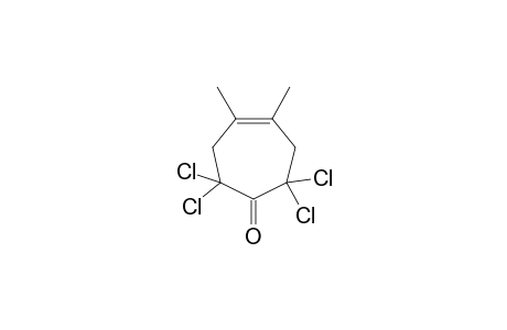 2,2,7,7-tetrachloro-4,5-dimethylcyclohept-4-en-1-one