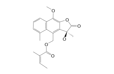 14-angeloyloxy-11.alpha.-hydroxy-O-methyl-1,2,3,4-tetrahydrocacalolide