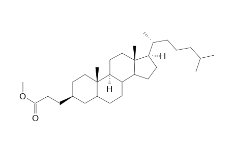 3.beta.-(Propionic acid)-5.alpha.-cholestane methyl ester
