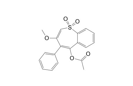 5-Acetoxy-3-methoxy-4-phenyl-1-benzothiepin-1,1-dioxide