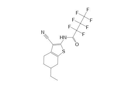 N-(3-cyano-6-ethyl-4,5,6,7-tetrahydro-1-benzothien-2-yl)-2,2,3,3,4,4,4-heptafluorobutanamide