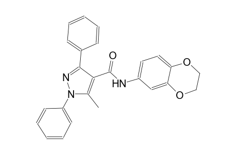 N-(2,3-dihydro-1,4-benzodioxin-6-yl)-5-methyl-1,3-diphenyl-1H-pyrazole-4-carboxamide
