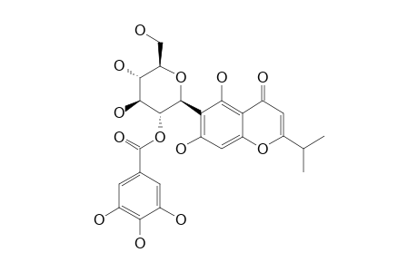 6-BETA-C-(2'-GALLOYLGLUCOPYRANOSYL)-5,7-DIHYDROXY-2-ISOPROPYLCHROMONE