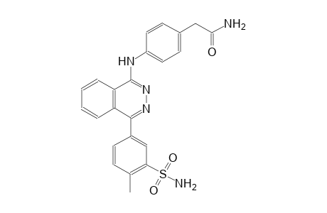 2-[4-({4-[3-(aminosulfonyl)-4-methylphenyl]-1-phthalazinyl}amino)phenyl]acetamide