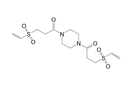 1-Propanone, 1,1'-(1,4-piperazinediyl)bis[3-(ethenylsulfonyl)-