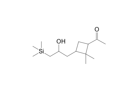 1-[2,2-dimethyl-3-(2-oxidanyl-3-trimethylsilyl-propyl)cyclobutyl]ethanone