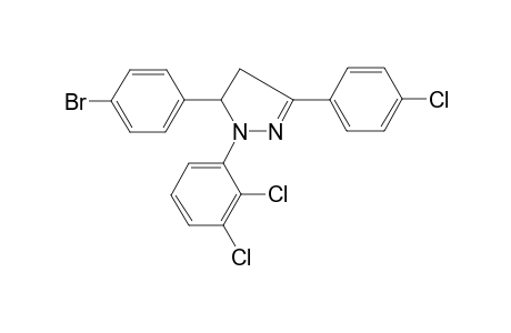 2-[2,3-bis(chloranyl)phenyl]-3-(4-bromophenyl)-5-(4-chlorophenyl)-3,4-dihydropyrazole