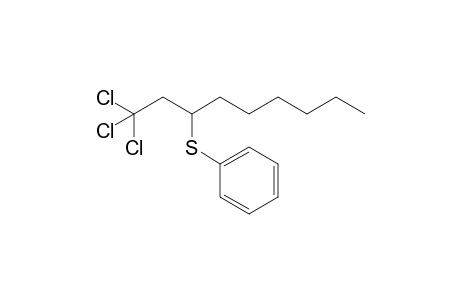 Phenyl (1,1,1-trichlorononan-3-yl)sulfane