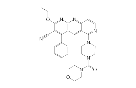 3-Cyano-2-ethoxy-4-phenyl-6-[1-(morpholinocabonylmethyl)piperazino]-1,7,10-antyridine