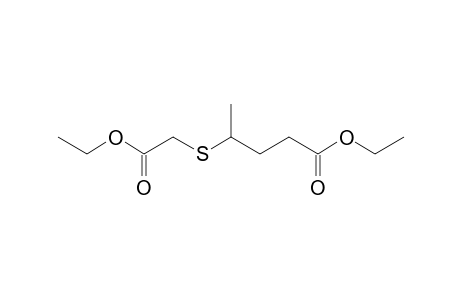 Pentanoic acid, 4-[(2-ethoxy-2-oxoethyl)thio]-, ethyl ester