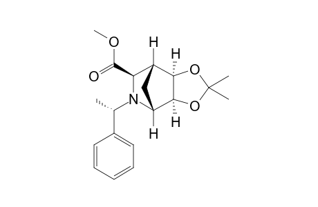 (1R,2R,6S,7R,9R)-4,4-Dimethyl-8-[(S)-1-phenylethyl]-3,5-dioxa-8-azatricyclo[5.2.1.0(2,6)]decane-9-carboxylic acid methyl ester