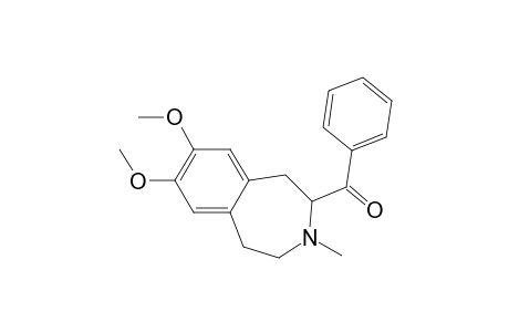 (7,8-dimethoxy-3-methyl-1,2,4,5-tetrahydro-3-benzazepin-4-yl)-phenyl-methanone