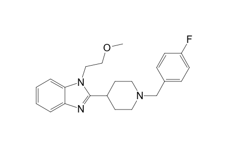2-[1-(4-fluorobenzyl)-4-piperidyl]-1-(2-methoxyethyl)benzimidazole