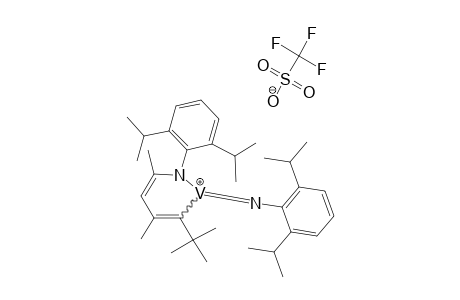 [T.-BU-C=C(ME)CHC(ME)N(AR)]-V=NAR(OTF)