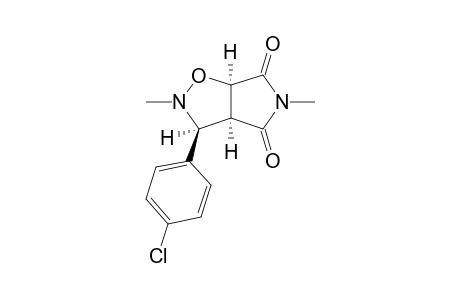 (3S,3aS,6aR)-3-(4-chlorophenyl)-2,5-dimethyl-3a,6a-dihydro-3H-pyrrolo[3,4-d]isoxazole-4,6-dione