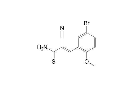 (2E)-3-(5-bromo-2-methoxyphenyl)-2-cyano-2-propenethioamide