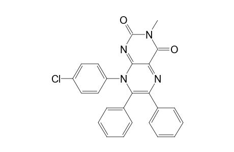 2,4(3H,8H)-Pteridinedione, 8-(4-chlorophenyl)-3-methyl-6,7-diphenyl-