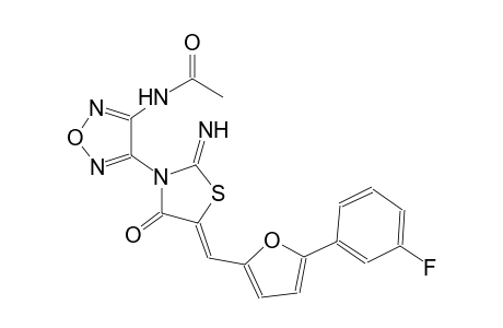 acetamide, N-[4-[(5Z)-5-[[5-(3-fluorophenyl)-2-furanyl]methylene]-2-imino-4-oxothiazolidinyl]-1,2,5-oxadiazol-3-yl]-