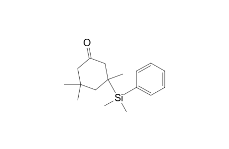 Cyclohexanone, 3-(dimethylphenylsilyl)-3,5,5-trimethyl-