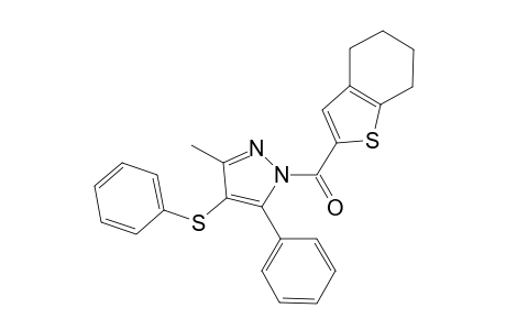 (3-methyl-5-phenyl-4-phenylsulfanyl-pyrazol-1-yl)-(4,5,6,7-tetrahydro-1-benzothiophen-2-yl)methanone