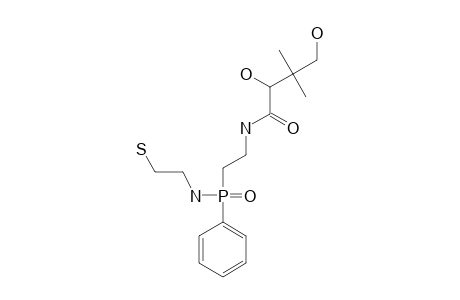 (+)-P-[2-[(2R)-2,4-DIHYDROXY-3,3-DIMETHYLBUTANOYLAMINO]-ETHYL]-N-(2-MERCAPTOETHYL)-P-PHENYLPHOSPHINAMIDE