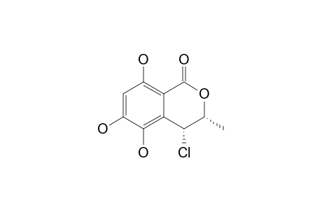 4-CHLORO-5,6,8-TRIHYDROXY-3-METHYLISOCHROMAN-1-ONE