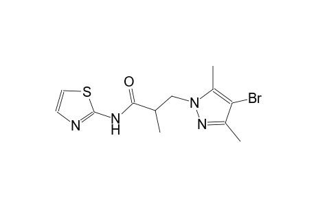 3-(4-bromo-3,5-dimethyl-1H-pyrazol-1-yl)-2-methyl-N-(1,3-thiazol-2-yl)propanamide